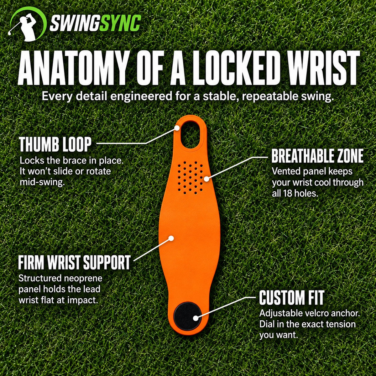 SwingSync™ - Stability Wrist Strap